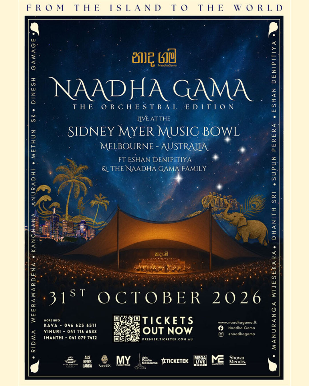 Naadha Gama – The Orchestral Edition – MELBOURNE